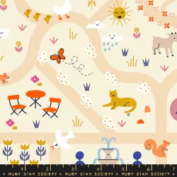 Ruby Star Society - Woodland Park - Garden Map Parchment