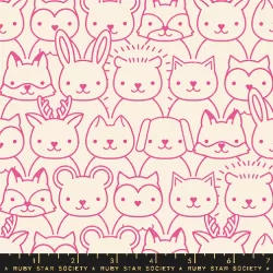 Ruby Star Society - Woodland Park - Sup Animals Raspberry
