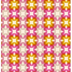 Ruby Star Society - Woodland Park - Flower Plaid Raspberry