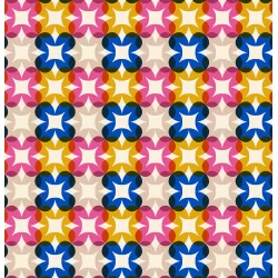 Ruby Star Society - Woodland Park - Flower Plaid Blue Ribbon