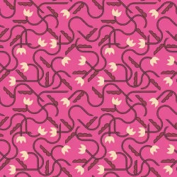 Ruby Star Society - Woodland Park - That One Flower Print Raspberry