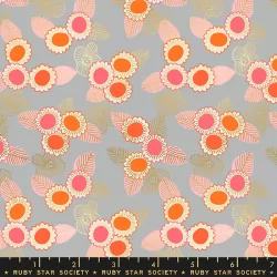 Ruby Star Society - Purl - Embroidered Floral Steel