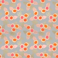 Ruby Star Society - Purl - Embroidered Floral Steel