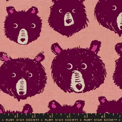 Ruby Star Society - Teddy And The Bears Canvas - Teddy And The Bears Peach Fizz
