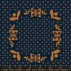 Ruby Star Society - Sugar Maple - Tablecloth Navy