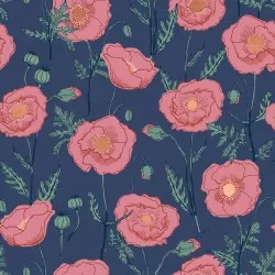 Ruby Star Society - Unruly Nature - Icelandic Poppies Bluebell