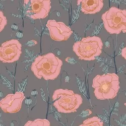 Ruby Star Society - Unruly Nature - Icelandic Poppies Cloud - 17" Bolt End