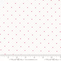 Lighthearted - Heart Dot Cream Red - 23" Bolt End