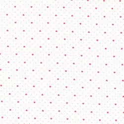 Lighthearted - Heart Dot Cream Red - 23" Bolt End