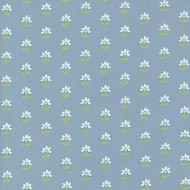 Shoreline - Coastal Floral Light Blue