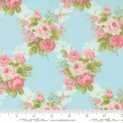 Cottage Linen Closet - Main Floral Sea Glass