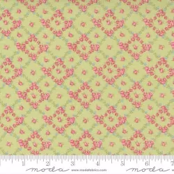 Cottage Linen Closet - Lattice Floral Sprout