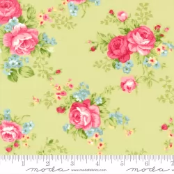 Ellie - Main Floral Green