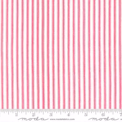 Ellie - Ticking Stripe Red