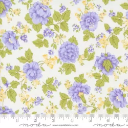 Georgia by Brenda Riddle - Main Floral Off White