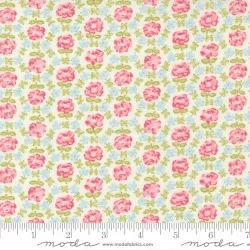 Grace - Honeycomb Posies Linen White - 1 Cut FQ