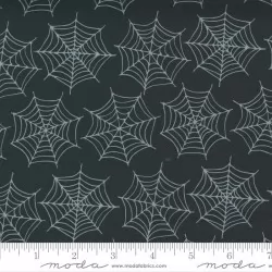 Holiday Essentials - Halloween - Spiderwebs Midnight - 3 Cut FQs