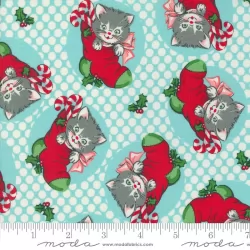 Kitty Christmas - Kitty Icicle - 1 Cut FQ