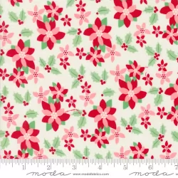 Kitty Christmas - Poinsettia Snow