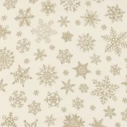 Merry Manor Metallic - Snowflake Cream