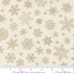 Merry Manor Metallic - Snowflake Cream