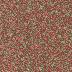 Merry Manor Metallic - Hollyberry Crimson