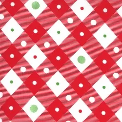 Merry And Bright - Plaid Poinsettia Red