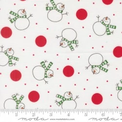 Snow Time - Tossed Snowman Winter White - PRE-ORDER DUE JUNE