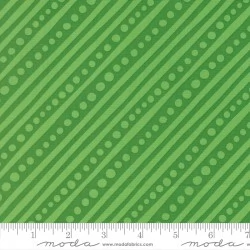Snow Time - Dotted Bias Stripe Hollyleaf - PRE-ORDER DUE JUNE