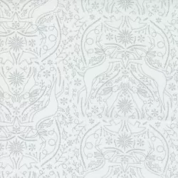 Merrymaking - Scandi Damask Eggnog Silverbells