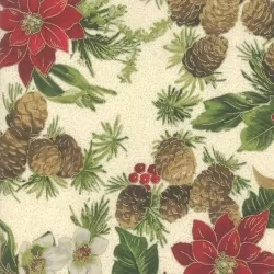 Poinsettias And Pine - Poinsettias Pine Cream