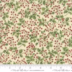 Poinsettias And Pine - Holly Berries Cream