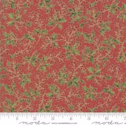 Poinsettias And Pine - Holly Berries Crimson