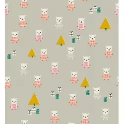 Ruby Star Society - Flurry - Meowy Christmas Wool