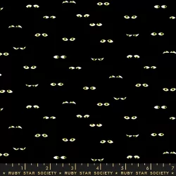 Ruby Star Society - Tiny Frights - Creepy Eyes Black Glow - 1 Cut FQ