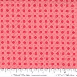 Beautiful Day - Pin Dot Tea Rose Scarlet