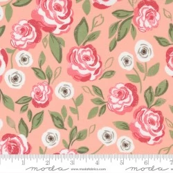 Love Note - Roses In Bloom Sweet Pink - 1 Cut FQ