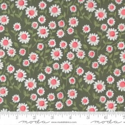Love Note - Daisies Olive - 1 Cut FQ