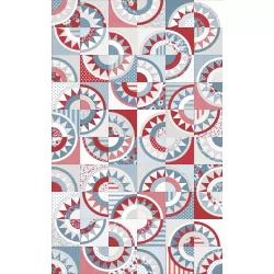 Old Glory - New York Beauty Cheater Print - 60" Wide