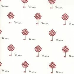 101 Maple Street - Maple Trees Marshmallow Cream - 2 Cut FQs