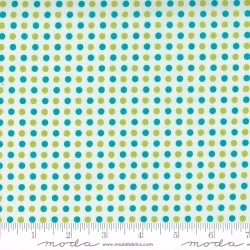 Petal Power - Rainbow Dots Truly Turquoise