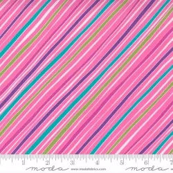 Petal Power - Bias Stripe Perky Pink - 1 Cut FQ