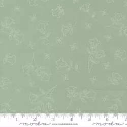 Sunbonnet - Embroidered Blooms Dusty Blue