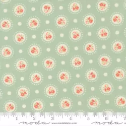 Sunbonnet - Flower Dots Dusty Blue