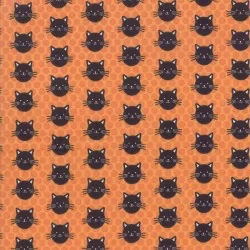 Midnight Magic - Kitty Kitty Pumpkin - 29" Bolt End