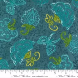 Carolina Lilies - Boho Blooms Teal