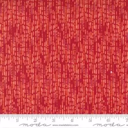 Carolina Lilies - Dashed Stripe Red - 26" Bolt End