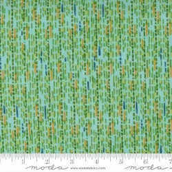 Carolina Lilies - Dashed Stripe Aqua