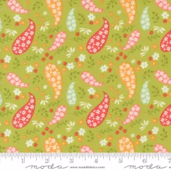 Raspberry Summer - Paisley Fresh Grass