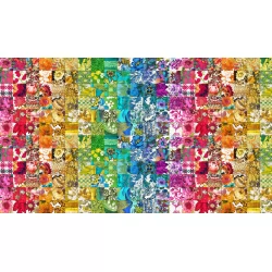 Vintage Soul - Mod Quilt Rainbow - 12" Bolt End